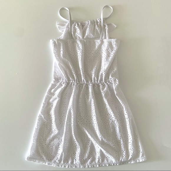 Girls White Dress M 10-12 - Picture 2 of 4